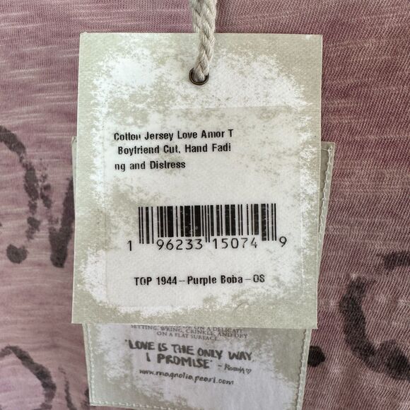 Magnolia Pearl Love Love Love Tee Purple Multi NWT - Picture 4 of 10